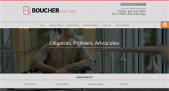 Desktop Screenshot of boucherlawfirm.com
