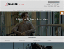 Tablet Screenshot of boucherlawfirm.com